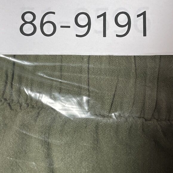 Abercrombie & Fitch Cropped Wide Leg Pants Womens Medium Olive Green Pull On - Picture 12 of 12